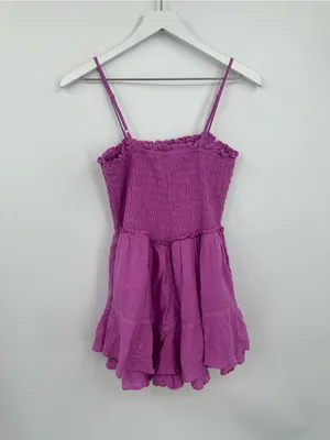 American Eagle Outfitters Pink Boho Romper Size Medium Whimsical Fairy thumbnail 2