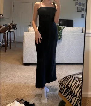 House of Harlow Revolve 1960 Satin style ruched Slip strappy sleeveless Dress S thumbnail 13