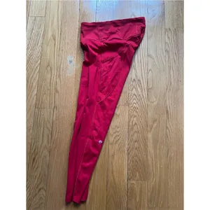 Lululemon Fast & Free 7/8 Tight Dark Red High Rise 25” Inseam Nulux Fabric Sz 4 thumbnail 9