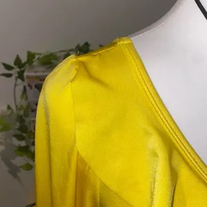 70s retro bohemian vintage style ruffle long sleeve ballet leotard bodysuit thumbnail 5