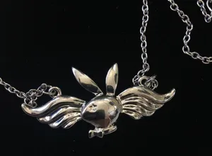 Vintage Playboy Bunny With Wings Necklace Y2K thumbnail 4