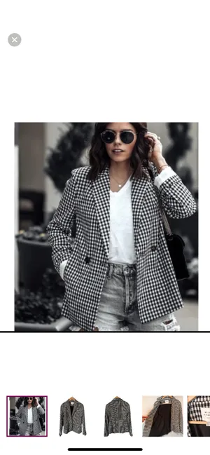 Anthropologie Maison d’Amelie Gingham Blazer thumbnail 5