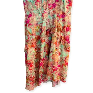 ALEX MARIE Fiona Halter Floral Asymmetric Hem Ruffled Maxi Dress Size 20W NEW thumbnail 9