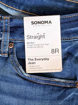Sonoma NWT Straight Leg Jeans | Size 8R thumbnail 4