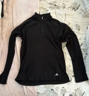 Adidas Black Quarter Zip thumbnail 1