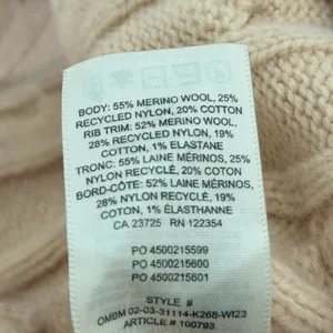 Aritzia Sunday Best Merino Wool Cotton Lottie Cable Knit Cropped Polo Sweater XS thumbnail 8