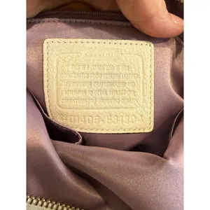 Coach Park Colorblock Leather Hobo Shoulder Bag Parchment Putty F31304 Silver thumbnail 9