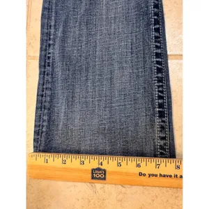 Miss Me JP5341B Bootcut Jeans Medium‎ Wash Embroidered Rhinestone Womens 30 thumbnail 2