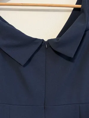 Lulus Song of Love Navy Blue Off-the-Shoulder Maxi Dress Size XL thumbnail 8