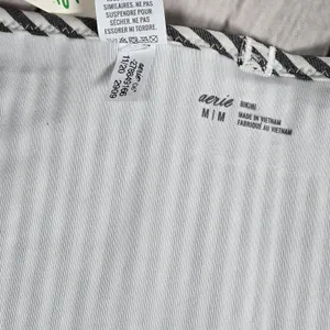 Aerie Seersucker Ruffle Bikini Bottom Striped with Gingham Ruffles Size‎ M NWT thumbnail 6