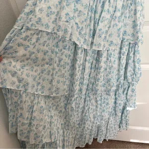 NEW Altar’d State Blue Floral Layered Maxi Dress Size Medium NWT thumbnail 9