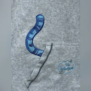 Disney Vtg Y2K Tigger "Mr.Splendiferous" Fleece Embroidered Hoodie Grey/Blue Women's M‎ thumbnail 4