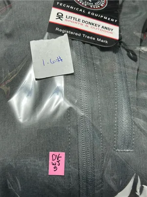Little Donkey Andy Women’s Hooded Softshell Jacket Gray Solid Logo Sz S thumbnail 11