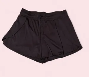 Women's Black Athletic Drawstring Shorts Size M thumbnail 1