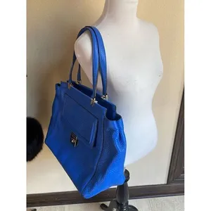 Kate Spade blue pebble‎ leather Tote Bag thumbnail 10
