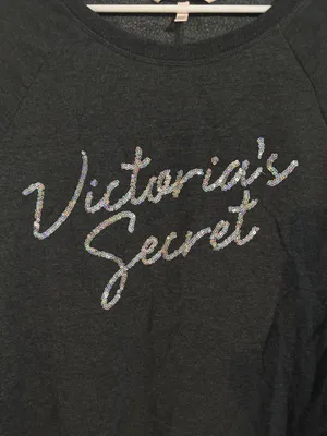 Victoria’s Secret Sequin Logo Long Sleeve Top | Size: Medium thumbnail 2