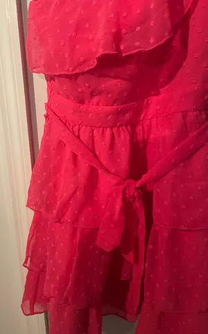 Showpo Pink One Shoulder Dress thumbnail 4