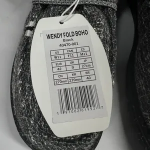 Hey Dude Wendy‎ Fold Boho Black Faux Fur Lined Loafer Slip On Shoes W11 thumbnail 5