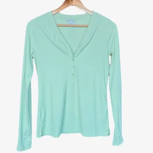 Athleta Uptempo‎ Ribbed Henley V Neck Top Sz S thumbnail 2