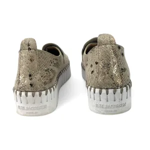 ILSE JACOBSEN | 36 / 6 | Women's Tulip 3868 Gold Snake Embossed Slip-On Sneakers thumbnail 6