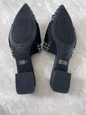 VIVAIA Black and White Mules- Size 41.5 thumbnail 6