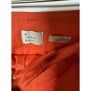 Women's High-Rise Tapered Ankle Tie-Front Pants - A‎ New Day Orange Size 4 thumbnail 5
