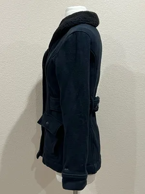OBEY Black Fleece Peacoat Jacket Size Medium thumbnail 5