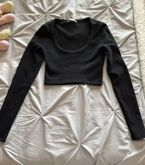 ZARA Long Sleeve Crop Top thumbnail 1