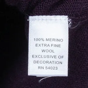 Banana Republic Merino‎ Wool Cardigan Ruffle Front Purple Fitted Sweater Size S thumbnail 5