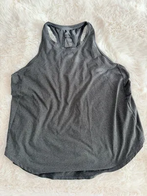 All in Motion Women's Heathered Grey Racerback Active Tank Top Size L thumbnail 1