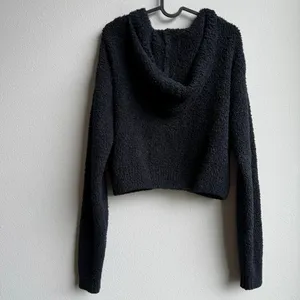SKIMS Jacket Womens Small /Medium Teddy Sherpa Fleece Black Full Zip Hoodie thumbnail 4