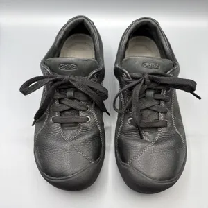 Keen Presidio Shoes Womens Size 9 Black Leather Comfort Oxford Sneakers Gorpcore thumbnail 2