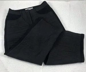 28 high rise Silk quilted capris pants thumbnail 1
