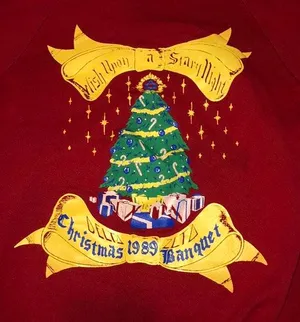 Vintage Delta Zeta Christmas Sweater thumbnail 3