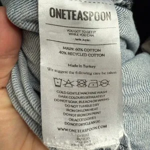 One Teaspoon Womens Smiths Low‎ Waist Wide Leg Denim Jeans Slouchy Multi Pocket thumbnail 13