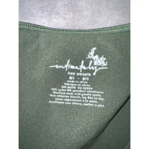 Women's Free People Green Seamless Square Neck Crop Tank Top M thumbnail 7