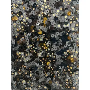 NBD x Revolve Sloan Metallic Black & Gold Sequins Spaghetti Strap Mini Dress M thumbnail 3