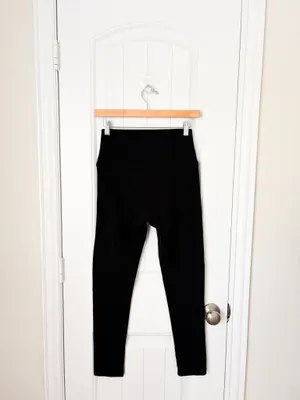 Offline by Aerie OG Cotton High Waisted Leggings Black Size Medium Short thumbnail 2