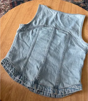 Madewell Light Denim Wash Top thumbnail 3