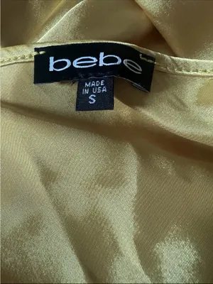 Vtg Bebe Slip Dress Womens S Midi Drape Neckline Satin 90s Grunge Y2K whimsy thumbnail 4