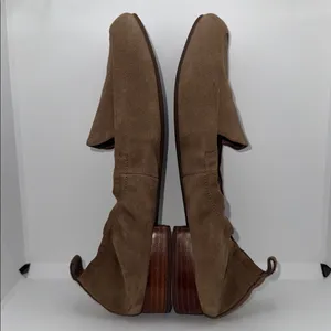 Abeo Jean Suede Loafers Brown Flat Dress Shoes Women’s 7 thumbnail 6