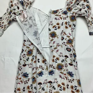 Audrey Parks x Francescas size small floral ivory midi dress cottage romantic bo thumbnail 11