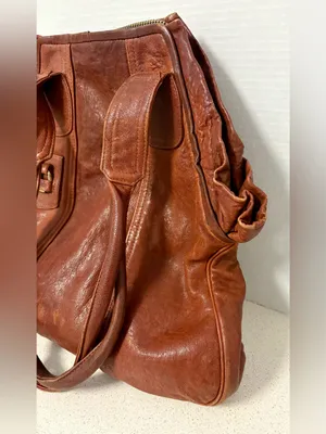 Vintage Gustto Leather Hobo Slouchy Shoulder Bag thumbnail 3