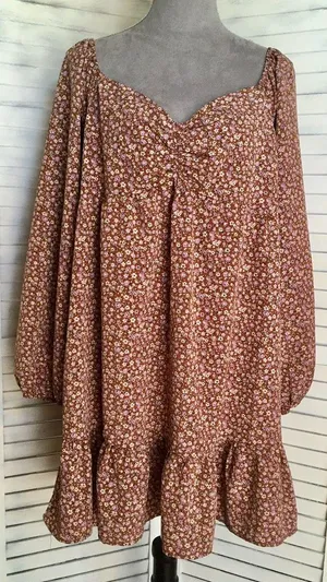 Floral Dress, XXL Multi thumbnail 1