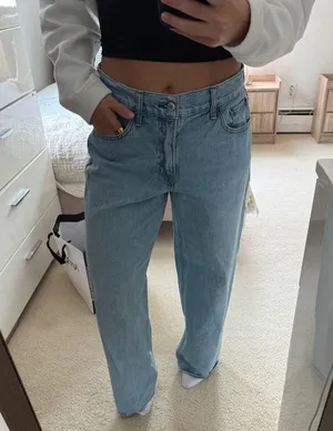 Abercrombie curve love low rise loose jean thumbnail 2