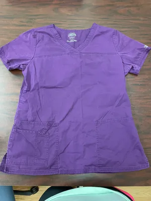 Cherokee Plum Premium Core Stretch Scrub Top thumbnail 1