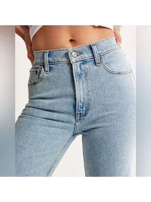 Abercrombie & Fitch The 90s Relaxed Jean High Rise Plus Size Denim Long thumbnail 7