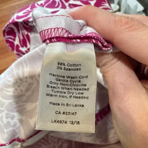 Talbots Floral Mini Skirt with Scalloped Hem in Magenta/Women’s 10‎ thumbnail 6