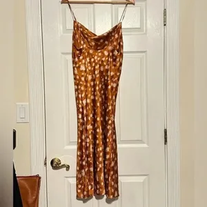 BARDOT Animal Spot Slip Midi Dress size Medium‎ thumbnail 3