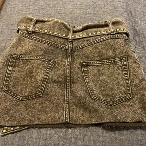 Sandro black raw hem studded mini- size 0 NWOT thumbnail 4